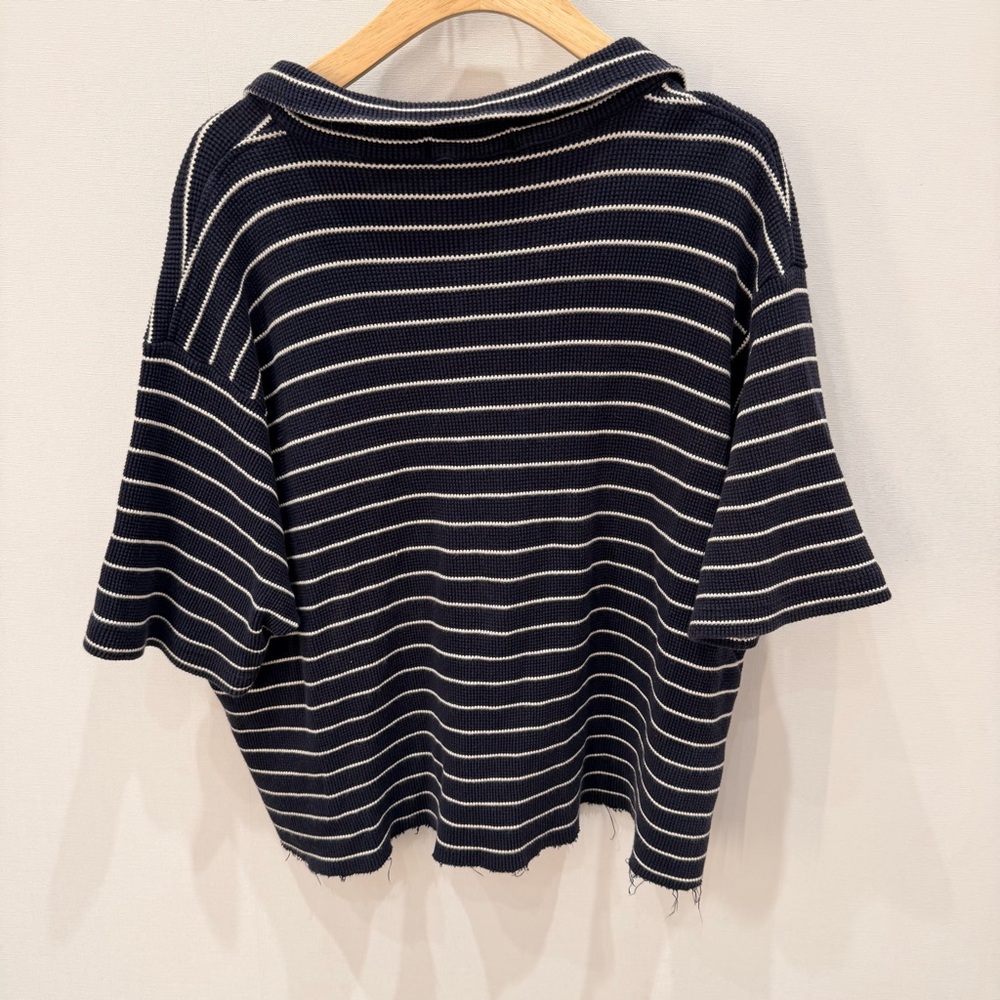 Vintage POLO by Ralph Lauren Navy Striped Women's Top - Picture 3 of 3
